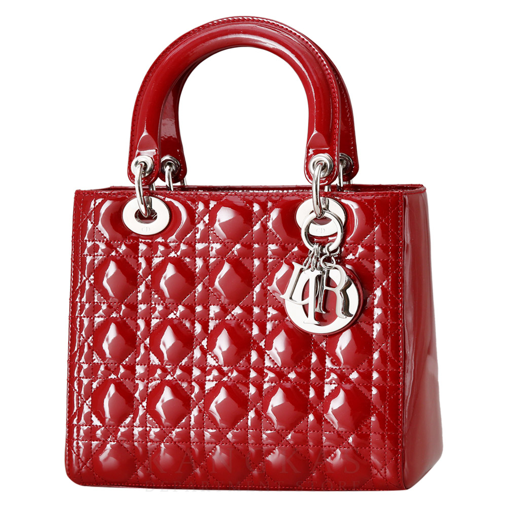 CHRISTIAN DIOR(USED)크리스찬디올 레이디디올 페이던트 미듐 레드